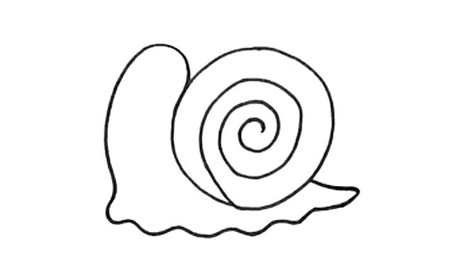 彩色的蜗牛简笔画步骤 彩色的蜗牛简笔画步骤