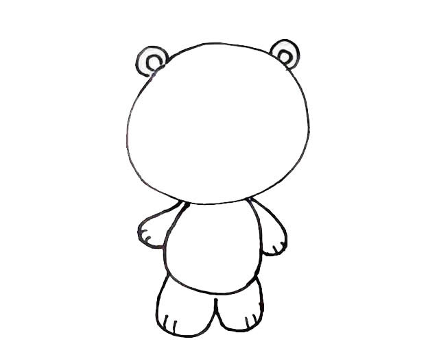 小狮人卡通简笔画