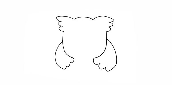 带颜色的猫头鹰简笔画步骤