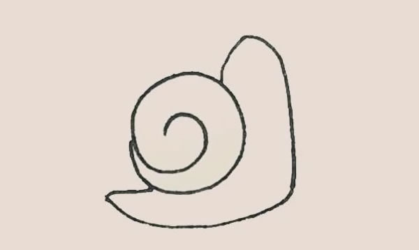 一步步教你画简单的蜗牛 一步步教你画简单的蜗牛