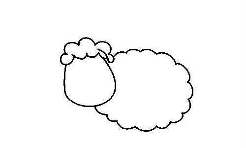 一步步教你画简单的绵羊带涂色