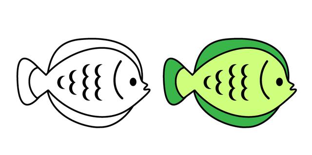 一组海鱼简笔画大全