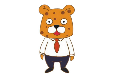 穿衣打领带的卡通豹子简笔画 穿衣打领带的卡通豹子简笔画