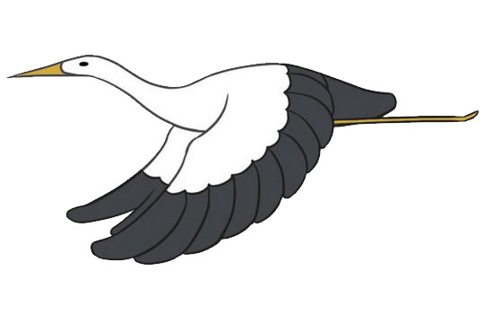 关于飞鹤的简笔画