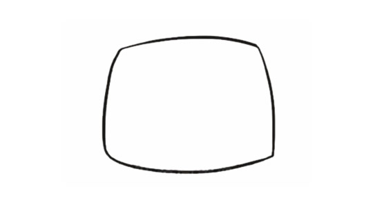 卡通小黑狗简笔画教程