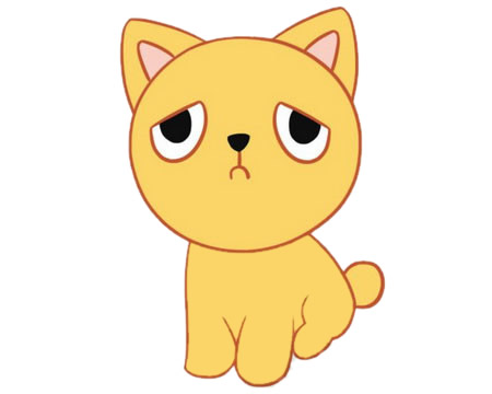 可爱的小猫咪简笔画带涂色