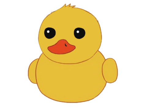 鸭宝宝卡通简笔画
