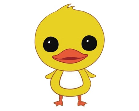 萌萌哒卡通小鸭子简笔画