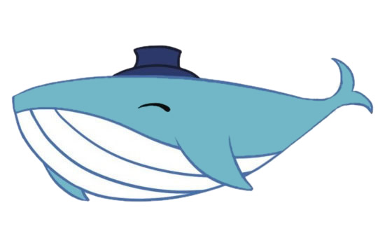 涂色的卡通鲸鱼简笔画(涂色的卡通鲸鱼简单又漂亮)