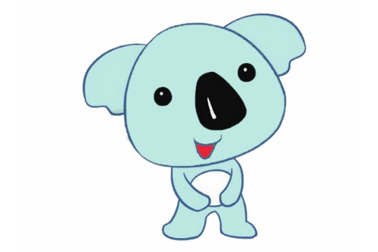 关于考拉的简笔画