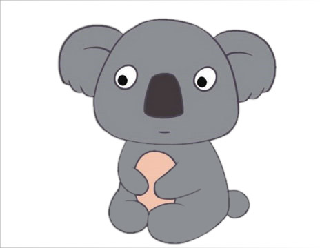 考拉怎么画简单又可爱