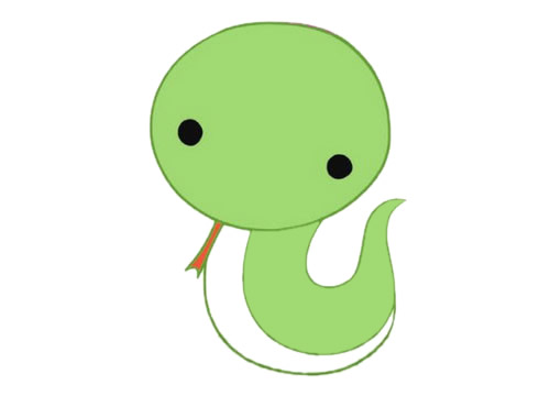 可爱的卡通小蛇简笔画(可爱卡通蛇简笔画)
