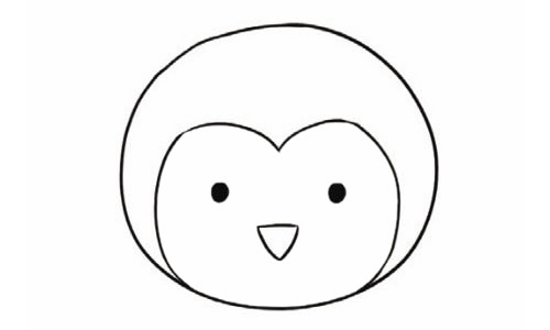 企鹅简笔画步骤教程【涂色】
