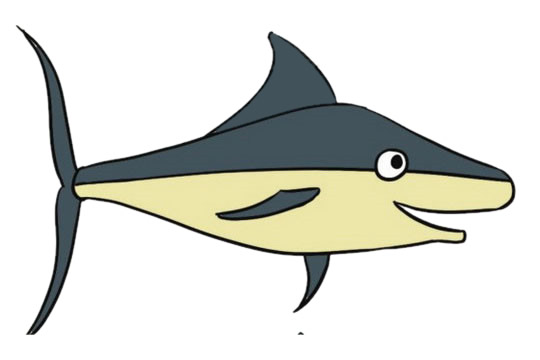 帅气的深海鱼简笔画(深海鱼的简笔画画法)