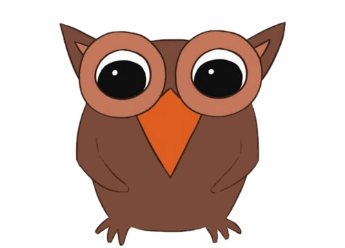 卡通的猫头鹰怎么画(猫头鹰卡通画)