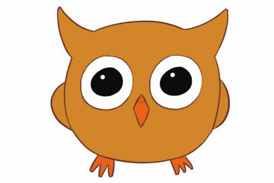 可爱的小猫头鹰简笔画(小小猫头鹰怎么画)