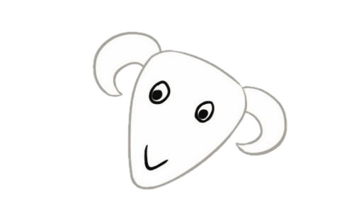 绵羊简笔画步骤教程【涂色】