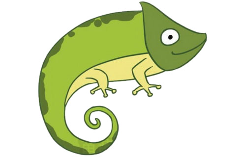 蜥蜴简笔画步骤教程【涂色】(蜥蜴简笔画简单又漂亮)