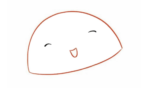 卡通水母简笔画步骤【涂色】