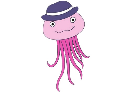 卡通的水母怎么画(大水母怎么画)