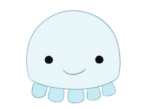 萌萌哒水母简笔画(水母简笔画儿童画)