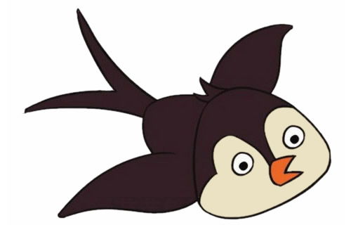 涂色的小燕子简笔画步骤(小燕子简笔画涂颜色)