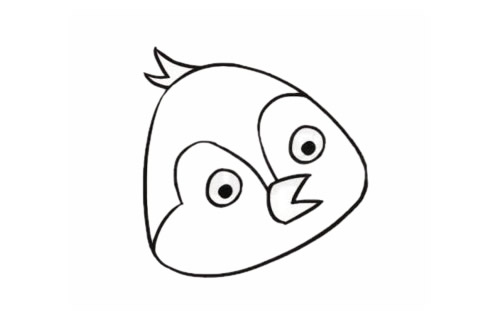 涂色的小燕子简笔画步骤