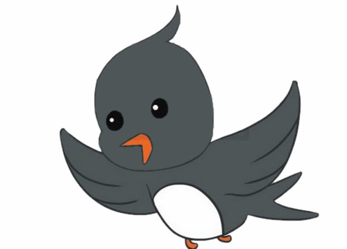 卡通的小燕子简笔画(小燕子卡通简笔画彩色)