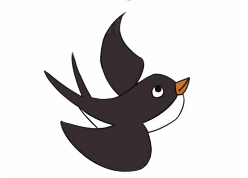 飞翔的小燕子简笔画(飞翔的小燕子怎么画)