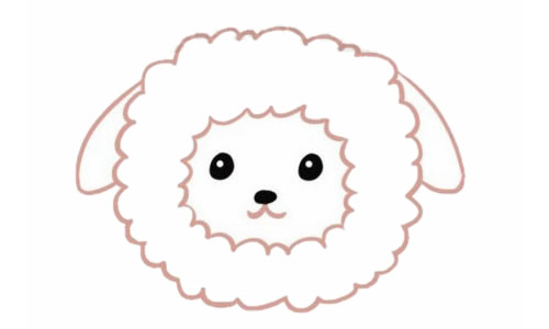 涂色的可爱羊驼简笔画教程