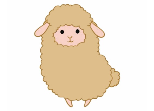 萌萌哒羊驼简笔画(羊驼简笔画教程)