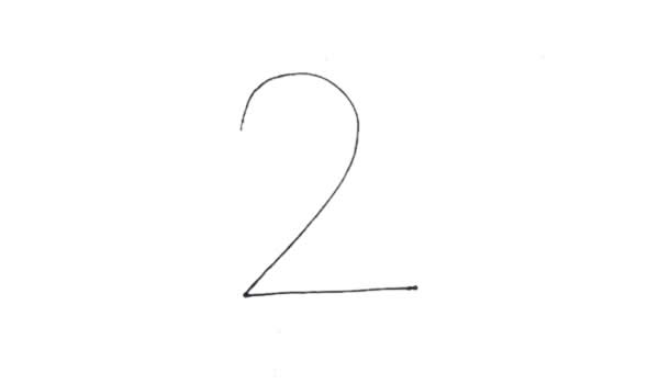 怎么用数字2画可爱的小鸭子