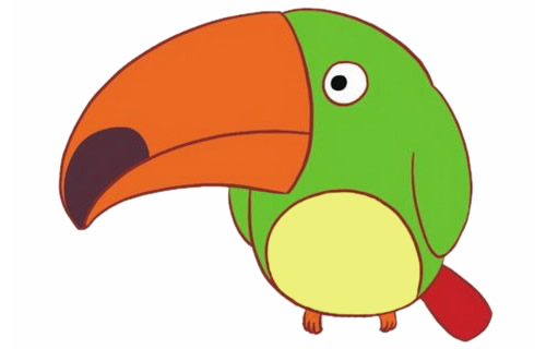 一步步教你画彩色的鹦鹉(彩色画法)