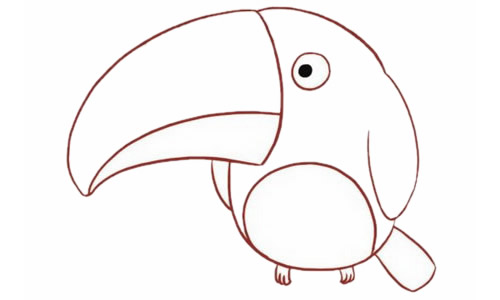 一步步教你画彩色的鹦鹉