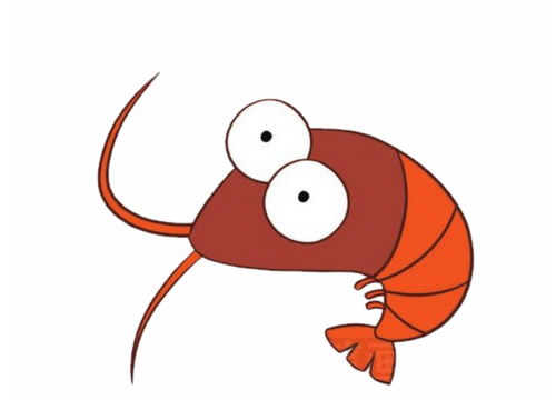 大眼睛卡通虾子简笔画(萌萌哒大眼睛简笔画)