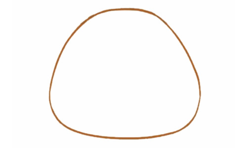 涂色的卡通小熊简笔画步骤