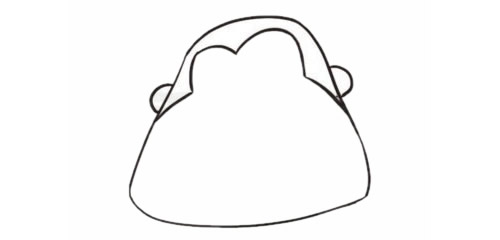 涂色的大猩猩简笔画教程