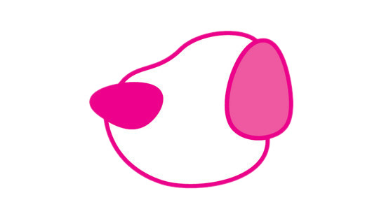 一步步教你画简单的小狗