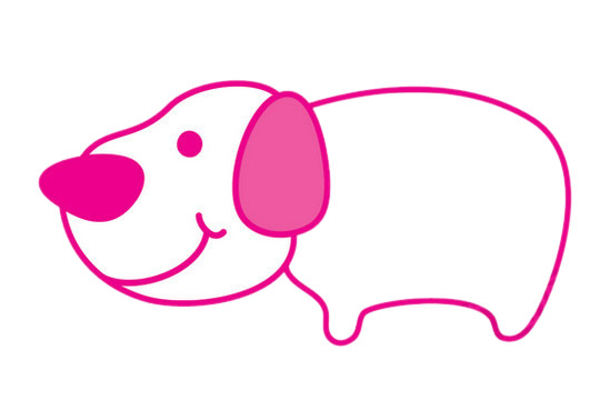 一步步教你画简单的小狗