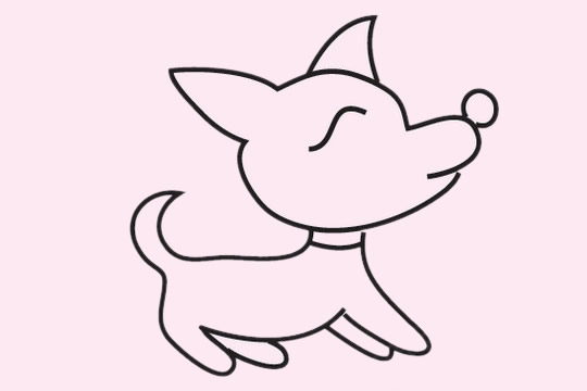 小狗怎么画最简单