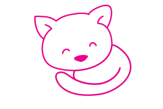 简单的小猫怎么画