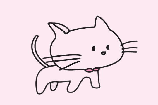 5张小猫咪简笔画大全