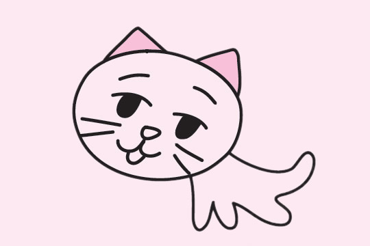5张小猫咪简笔画大全