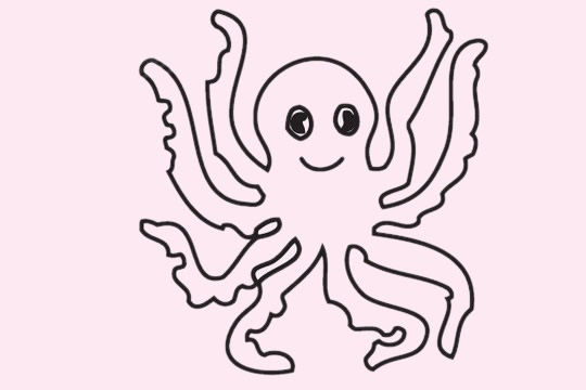 简单的八爪鱼怎么画(简单的八爪鱼怎么做)