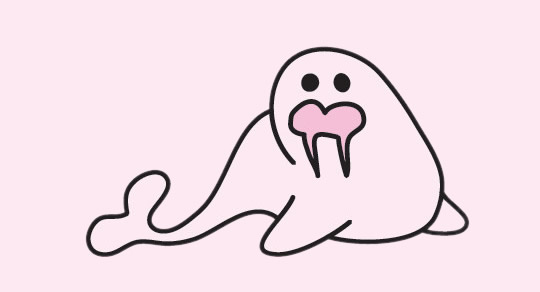 一组关于海狮的简笔画