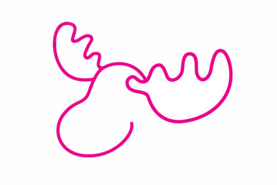 驯鹿简笔画步骤教程