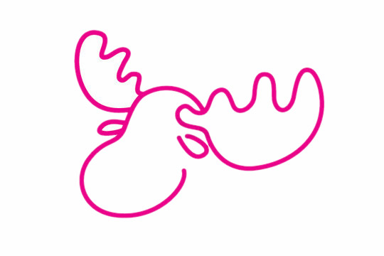 驯鹿简笔画步骤教程