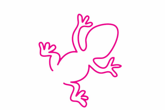 壁虎简笔画步骤教程