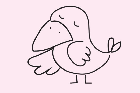 5张卡通乌鸦简笔画大全