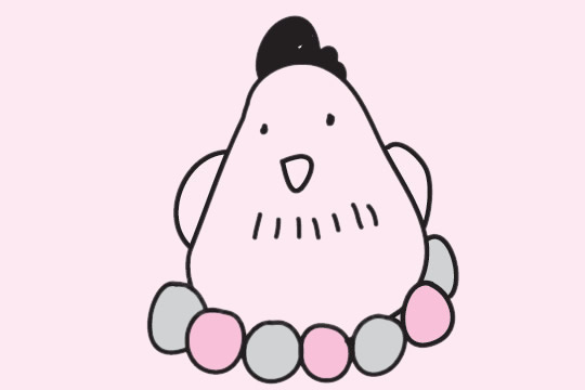 母鸡下蛋简笔画怎么画